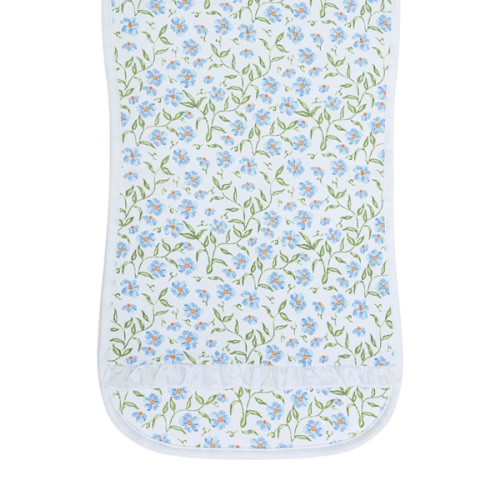 Blue Vines Print Burp Cloth