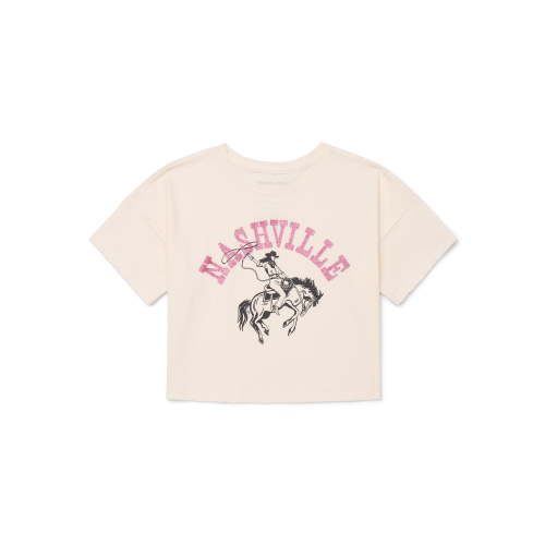 Grayson Social Girls Nashville Cotton Graphic Tee with Short Sleeves, Sizes 4-18