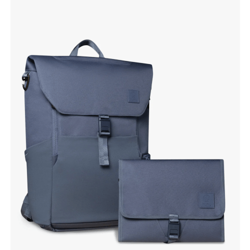 Everyday Diaper Backpack & Changing Wallet Bundle / Dusky Blue