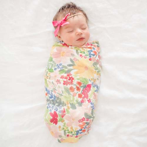 Knit Swaddle Blanket - Lark