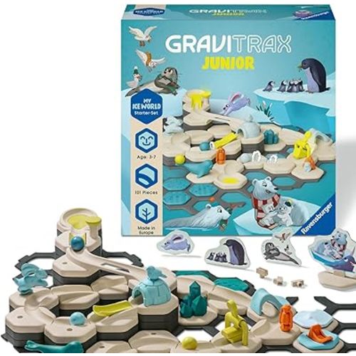 Ravensburger GraviTrax Junior Starter Set L Ice - Marble Run, STEM and Construction Toys for Kids Age 3 Years Up - Kids Gifts