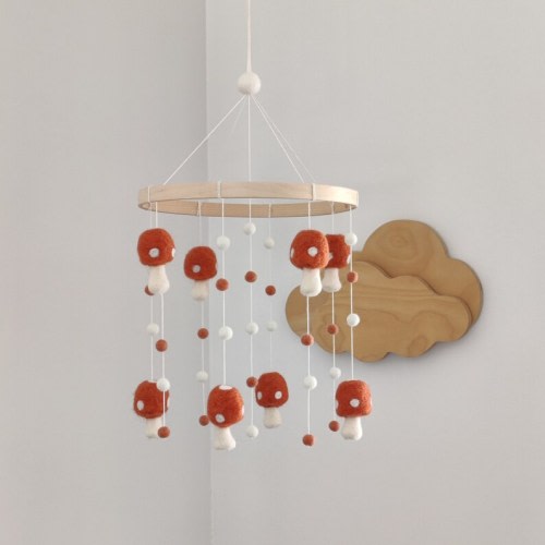Custom Mushroom Nursery Mobile