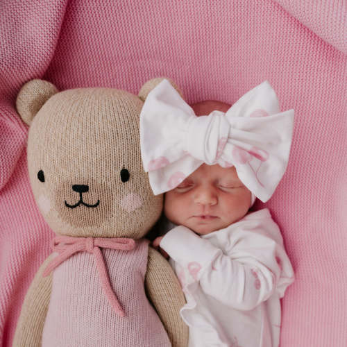 Oversized Topknot | Pink Cherries – Little and Fern