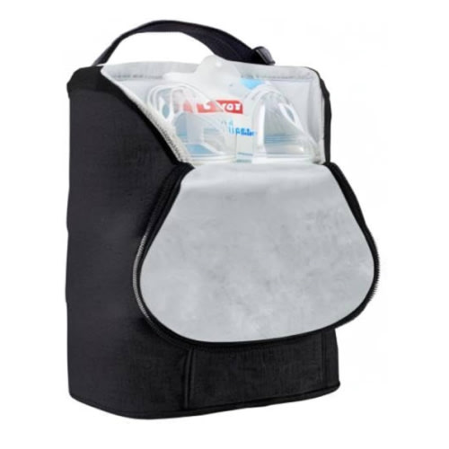 Skip Hop Baby Breastmilk Cooler Insulated Bottle Bag, Grab & Go, Chevron