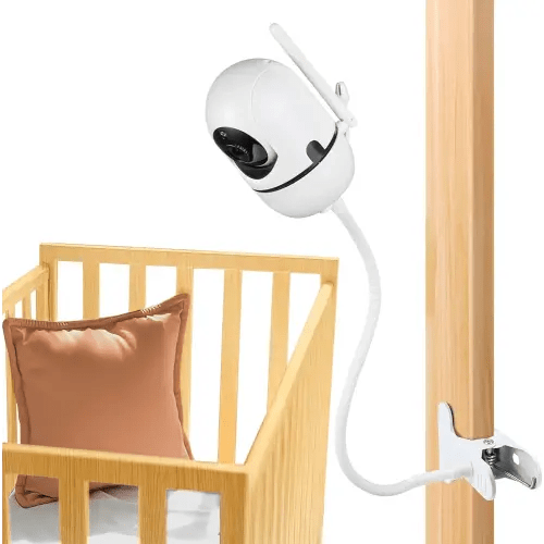 Flexible Baby Monitor Clip Mount for HelloBaby HB6550/HB65/HB40/HB6339/HB66/HB6550Pro, ANMEATE SM935E, Baby Camera Mount Holder Stand with 15.7 inch, Attach to Baby Crib Without Wall Damage