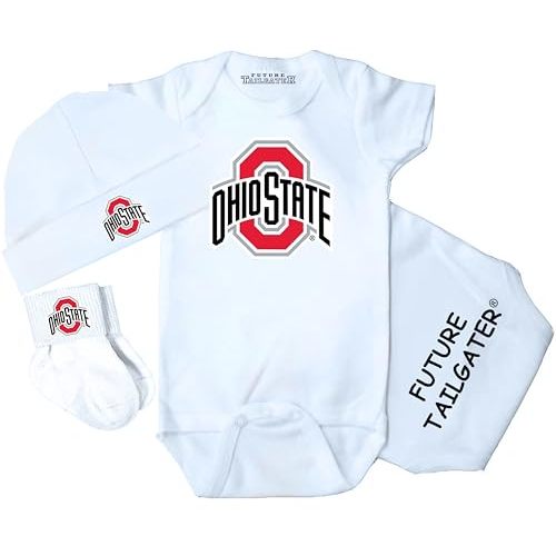 Collegiate Licensed 3 Piece Baby Clothing Gift Set