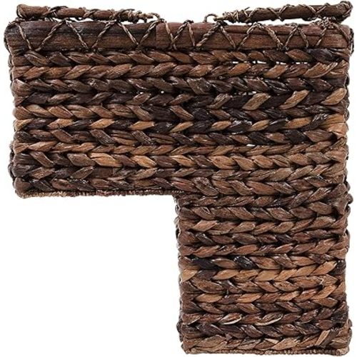 Creative Co-Op BacBac Leaf Woven Stair Basket