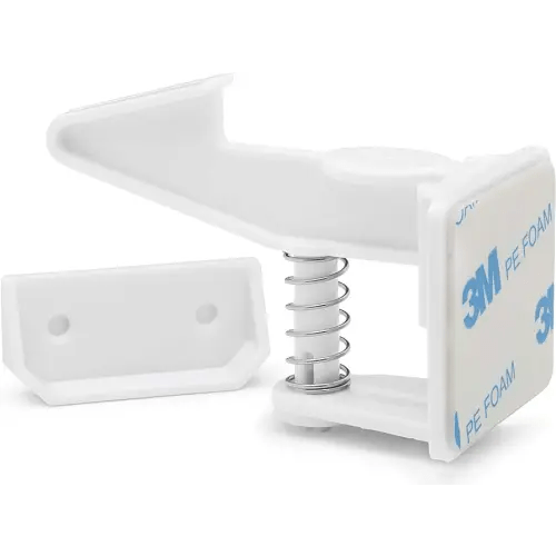 12 Pack Cabinet Locks Child Safety | Baby Safety Cabinet Locks NO Drilling 3M Adhesive Baby Proof Drawer Lock Child proofing cabinets latches for Kids Latch for Drawers & Door Child Safety Locks