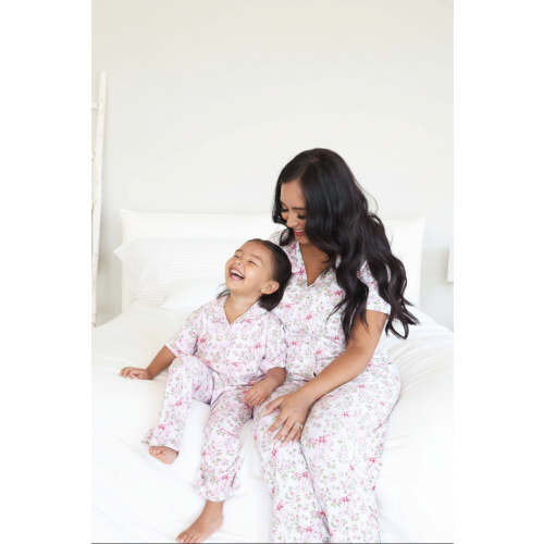 Women's Two Piece Flare Lounge Set | Bows in Bloom