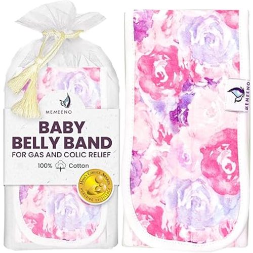 Baby Belly Band for Gas & Colic Relief - Heating Pad, Tummy Wrap for Newborns