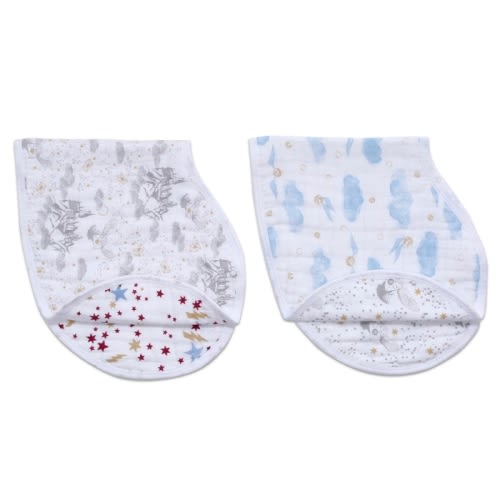 boutique cotton muslin burpy bibs 2 pack
