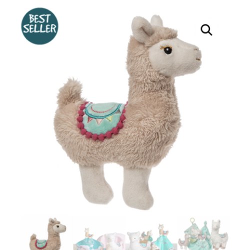 Lily Llama Rattle – 6" - Mary Meyer Stuffed Toys