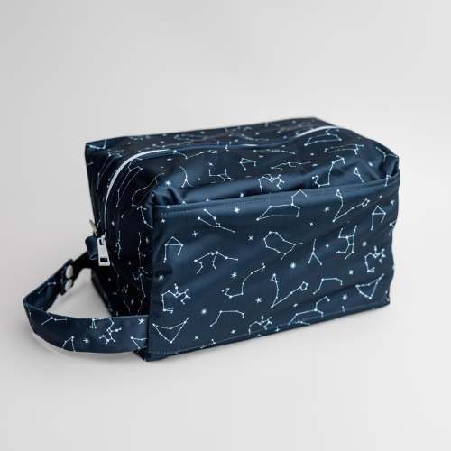 Reversible Storage Travel Cube Diaper Pod with Exterior Storage Pocket