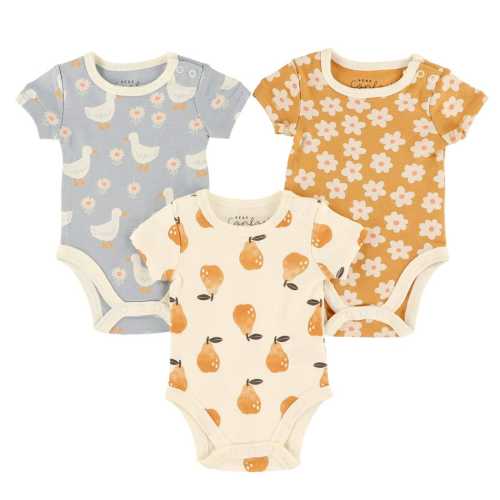 Bebe Confort Boho 3-Pack Bodysuits 0-30m - Clement