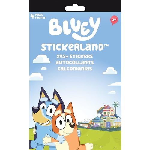 Bluey - stickerland pad - 4 Pages - Licensed Stickerland Pad - 4 Pages