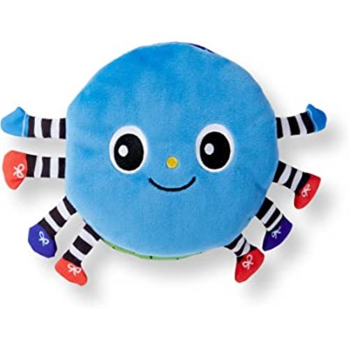 Melissa & Doug K's Kids Itsy-Bitsy Spider 8-Page Soft Activity Book for Babies and Toddlers - Cloth Baby Book And Sensory Toy With Textures To Grasp And Pages To Play Peekaboo, Ages 1 Month+