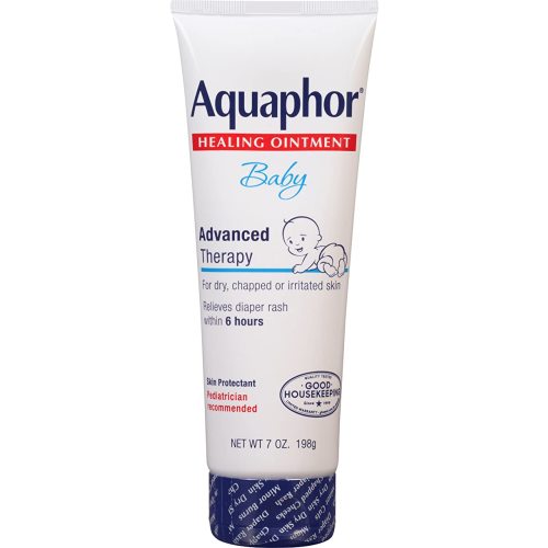 Aquaphor Baby Healing Ointment Advanced Therapy Skin Protectant, Dry Skin and Diaper Rash Ointment, 7 Oz Tube
