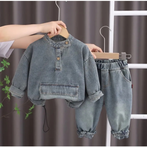 Toddler Boy 2-Piece Retro Denim Set