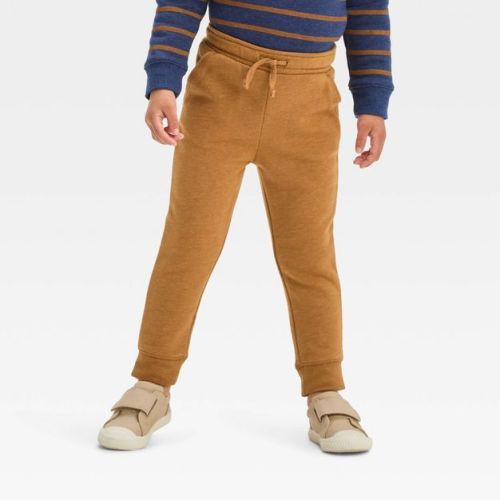 Toddler Boys' Fleece Pull-on Jogger Pants - Cat & Jack™ Maroon 2t