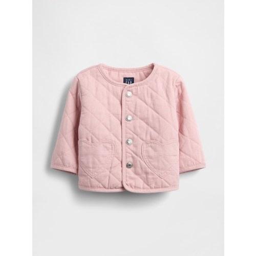 Baby Quilted Heart Pocket Jacket