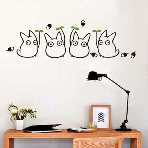 My Neighbor Totoro Cute Wall Decals - Ghibli Store