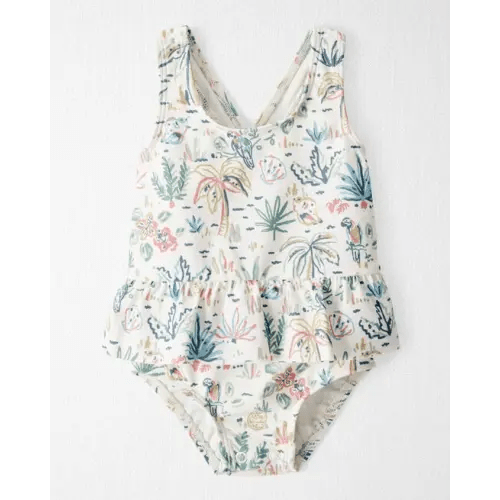 Baby Girl Recycled Swimsuit in Tropical Paradise - Little Planet | Carter's