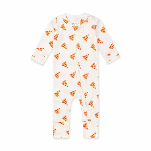 M+A by Monica + Andy Organic Cotton Gender Neutral Long Sleeve Baby One-Piece Coverall, Sizes Newborn - 12 Months
