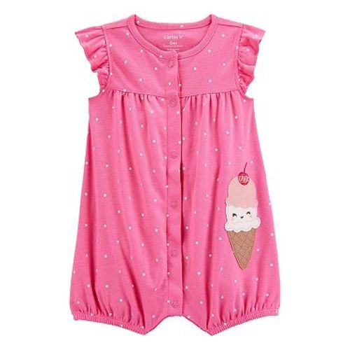 Baby Girl Carter's Ice Cream Cotton Romper
