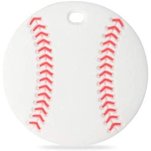 Baby Sport Silicone Teether,Sensory Chew Toys,BPA Free Soft and Effective Infant Teething Pain Relief Toys,Freezer Safe,Food Grade Silicone,Best Shower Gift for Boys and Girls (Baseball)