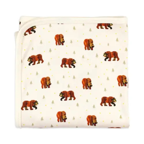 Organic Blanket in Brown Bear – L'ovedbaby