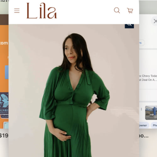 Lila Labor & Postpartum Gown in Emerald