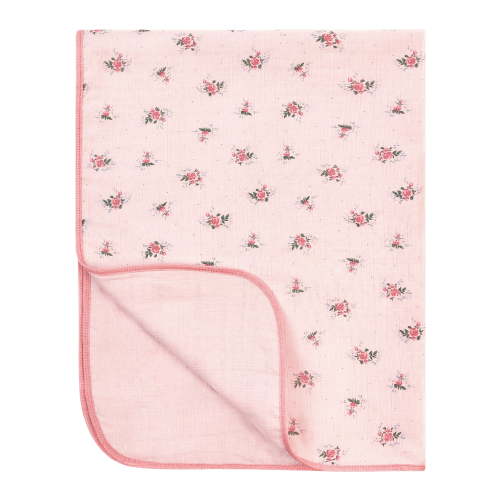 Modern Moments by Gerber Baby Neutral Muslin Blanket, Roses, One Size