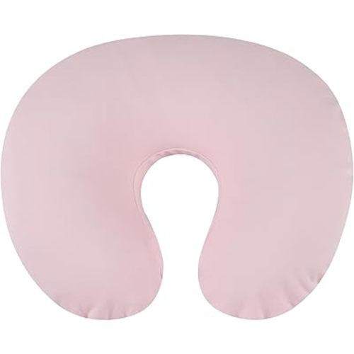 Onacosht 100% Organic Cotton Nursing Pillow Cover Soft Breathable Jersey Feeding Pillow Slipcover Fits Standard Infant Nursing Pillow for Baby Boy and Girl, Pink