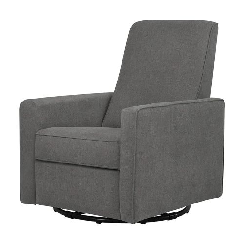 DaVinci Piper 360° Swivel Rocker Recliner Chair - Glider Rocking Chair for Nursery and Living Room - GREENGUARD Gold, FSC & Certi-PUR US Certified - Ultra Comfy Nursery Glider Recliner - Dark Grey