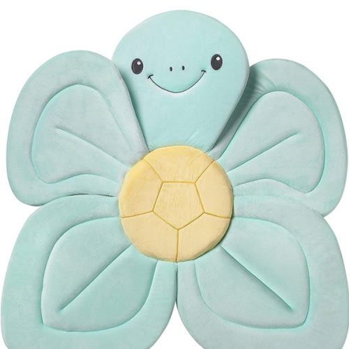 Amazon.com: Nuby Turtle Baby Bath Cushion for Bathtub or Sink, Soft and Easy to Dry Fabric, 0-6 Months, Turquoise : Baby