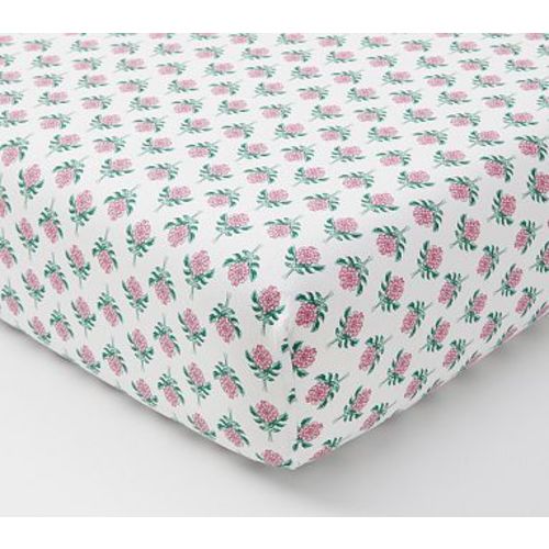 Organic Roller Rabbit Rosebud Crib Sheet , Pink Multi