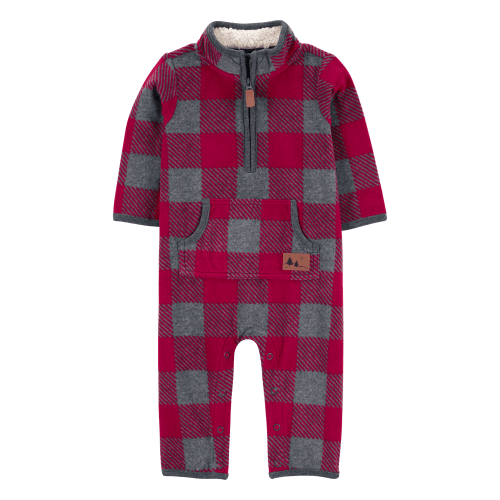 Baby Plaid Fleece Jumpsuit - Carter's | Carter's