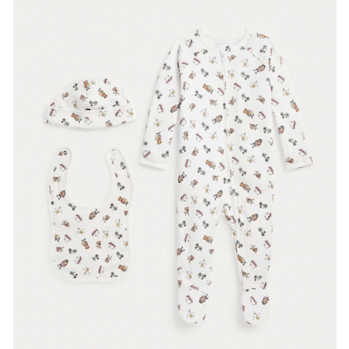 Polo Bear Cotton 3-Piece Gift Set