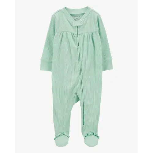 Baby Textured 2-Way Zip Sleep & Play Pajamas - Carter's | Carter's
