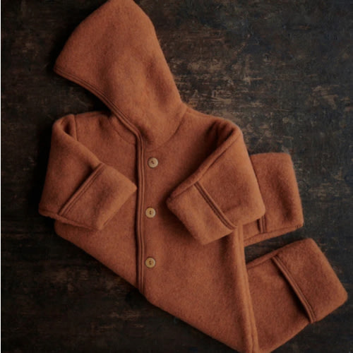 Pipit Baby & Kids Suit - Merino Wool Fleece - Deep Rust
