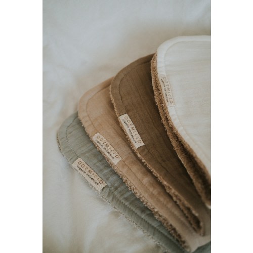 Organic Burp Cloths Set • Pure 100% Cotton Muslin Super Soft Oeko-TEX Standard • Newborn Gift Breastfeeding Burth Pads • New Mom to be gift