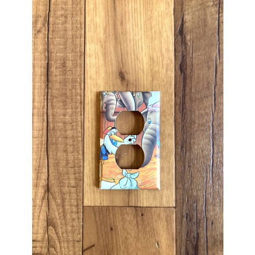 Dumbo, Jumbo and Stork Electrical Outlet Plate Cover, DUM5