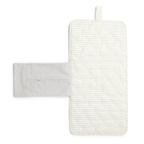 Striped On the Go Portable Changing Pad | Pebble Grey or Deep Sea