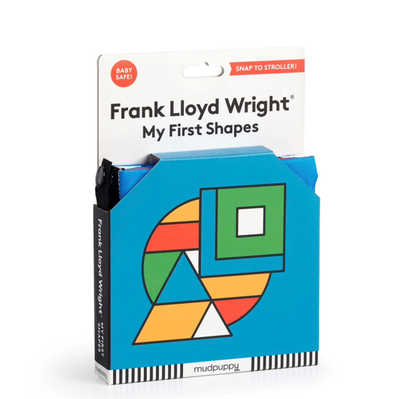 Frank Lloyd Wright My First Shapes Crinkle Fabric Stroller Book – Mudpuppy