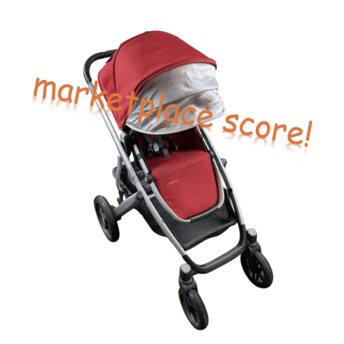 UPPAbaby VISTA Stroller (2017) with bassinet attachment