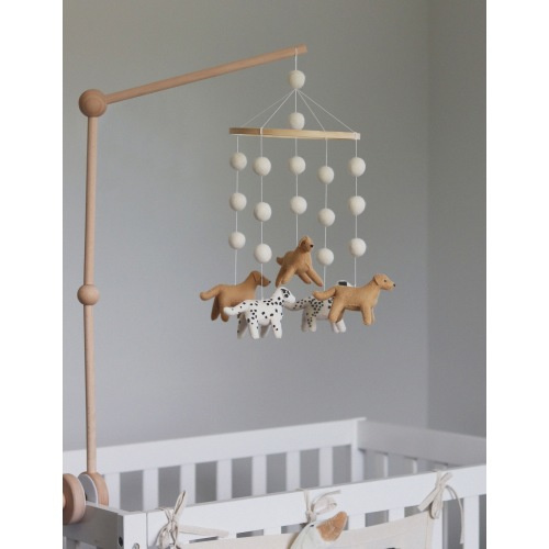 Golden Retrievers and Dalmatians  Nursery Mobile, puppy mobile, Retriever, Labrador, baby boy,  dog, puppy decor, baby shower gift
