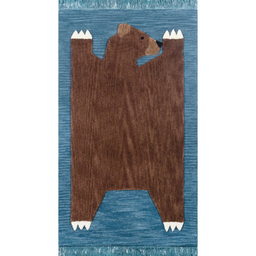 Birch Lane™ Colby Kids Navy Area Rug & Reviews | Wayfair
