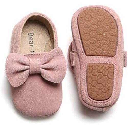Felix & Flora Soft Sole Baby Shoes - Infant Baby Walking Shoes Moccasinss Rubber Sole Crib Shoes