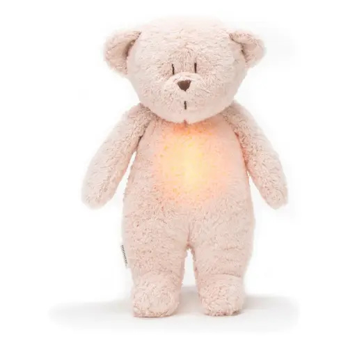 Moonie - Teddy Bear musical nightlight - Blush | Smallable