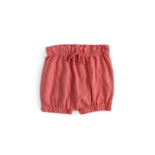 Garment Dye Bloomer Short - Tomato, 3-6m